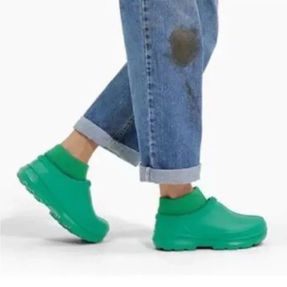 UGG TASMAN X Women Rain Shoes Emerald Green Teal Waterproof Clog Slippers - Picture 5 of 12